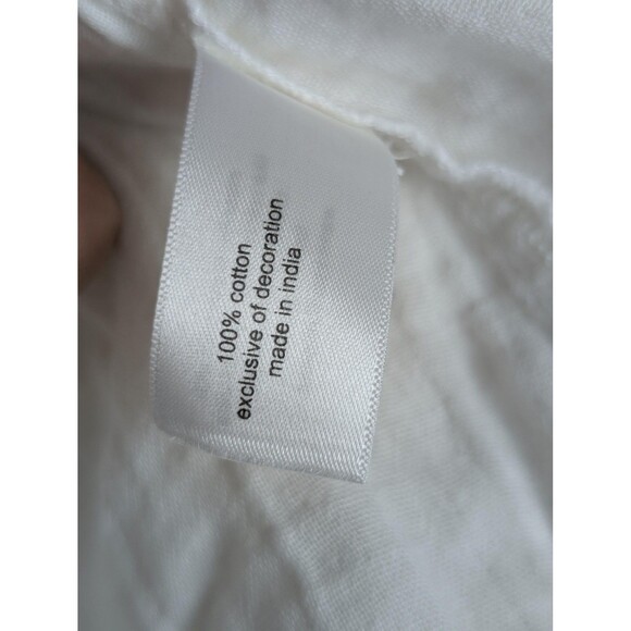 Lane Bryant Blouse Womens 18 Embroidered Boho Peasant Top Long Sleeve Tassel - Picture 9 of 11